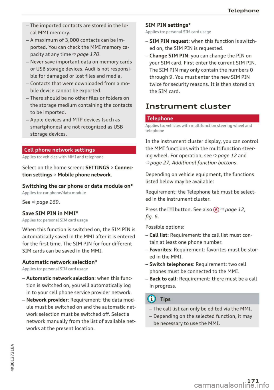 AUDI A7 2019  Owners Manual 