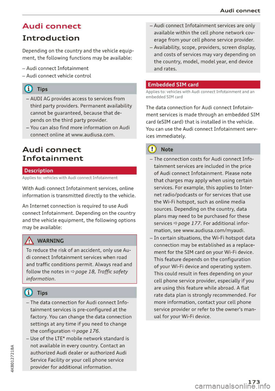 AUDI A7 2019  Owners Manual 
