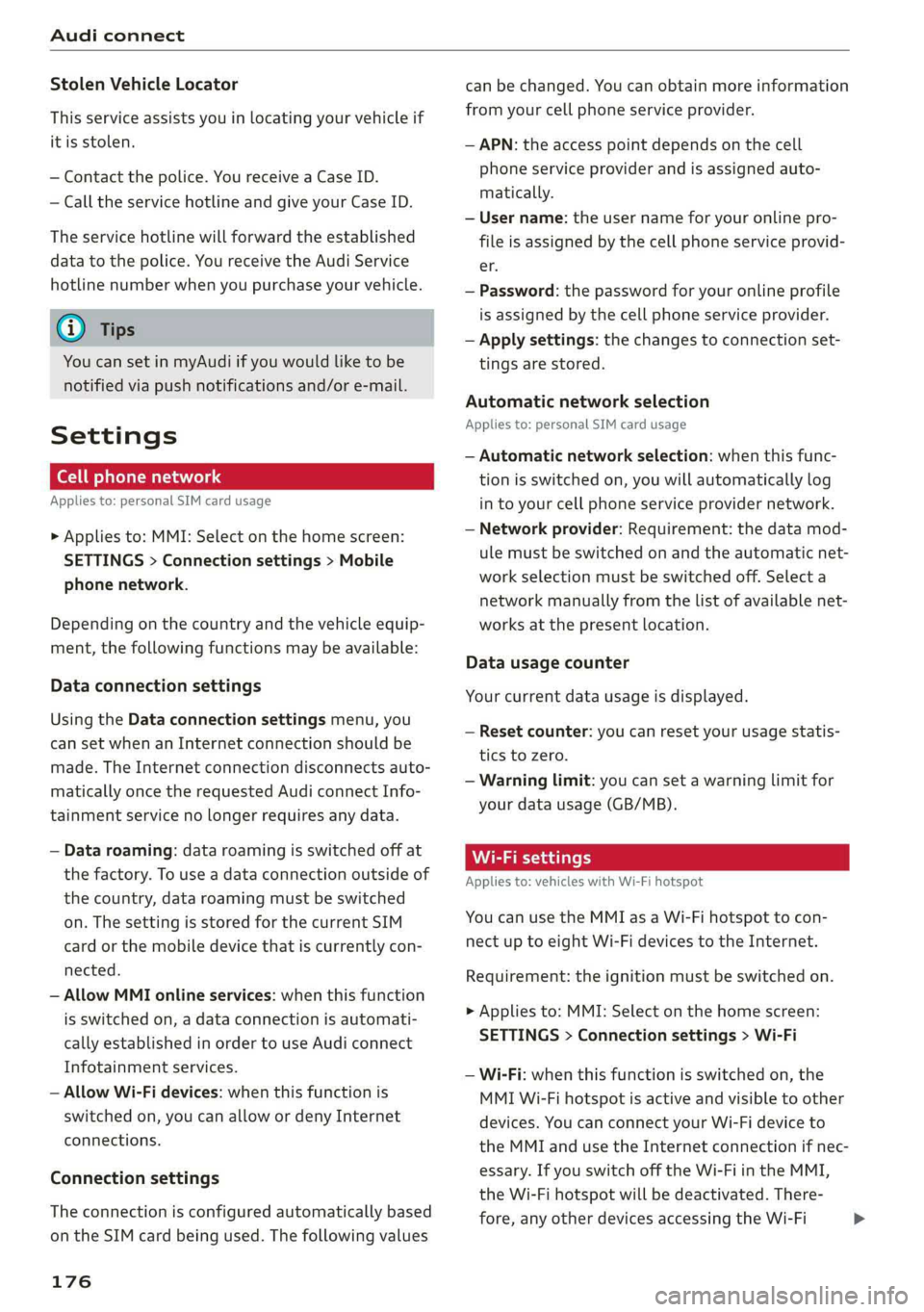 AUDI A7 2019  Owners Manual 