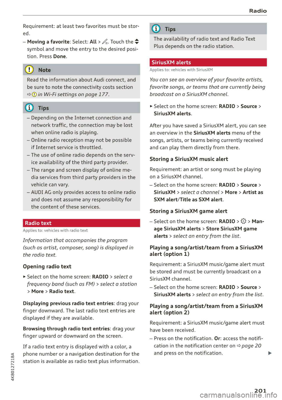 AUDI A7 2019  Owners Manual 