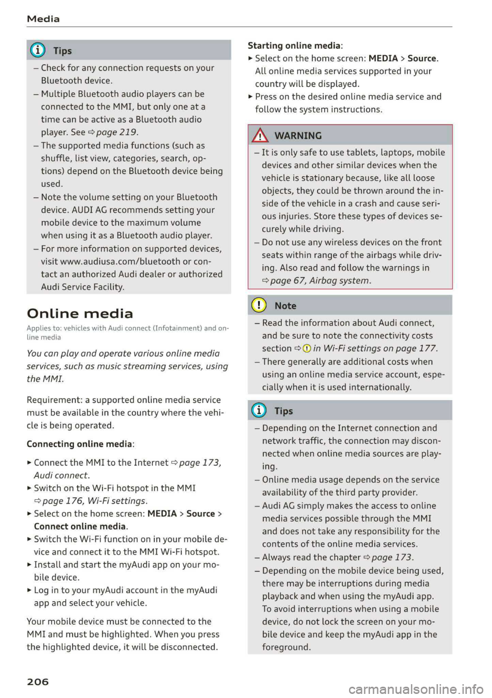 AUDI A7 2019  Owners Manual 