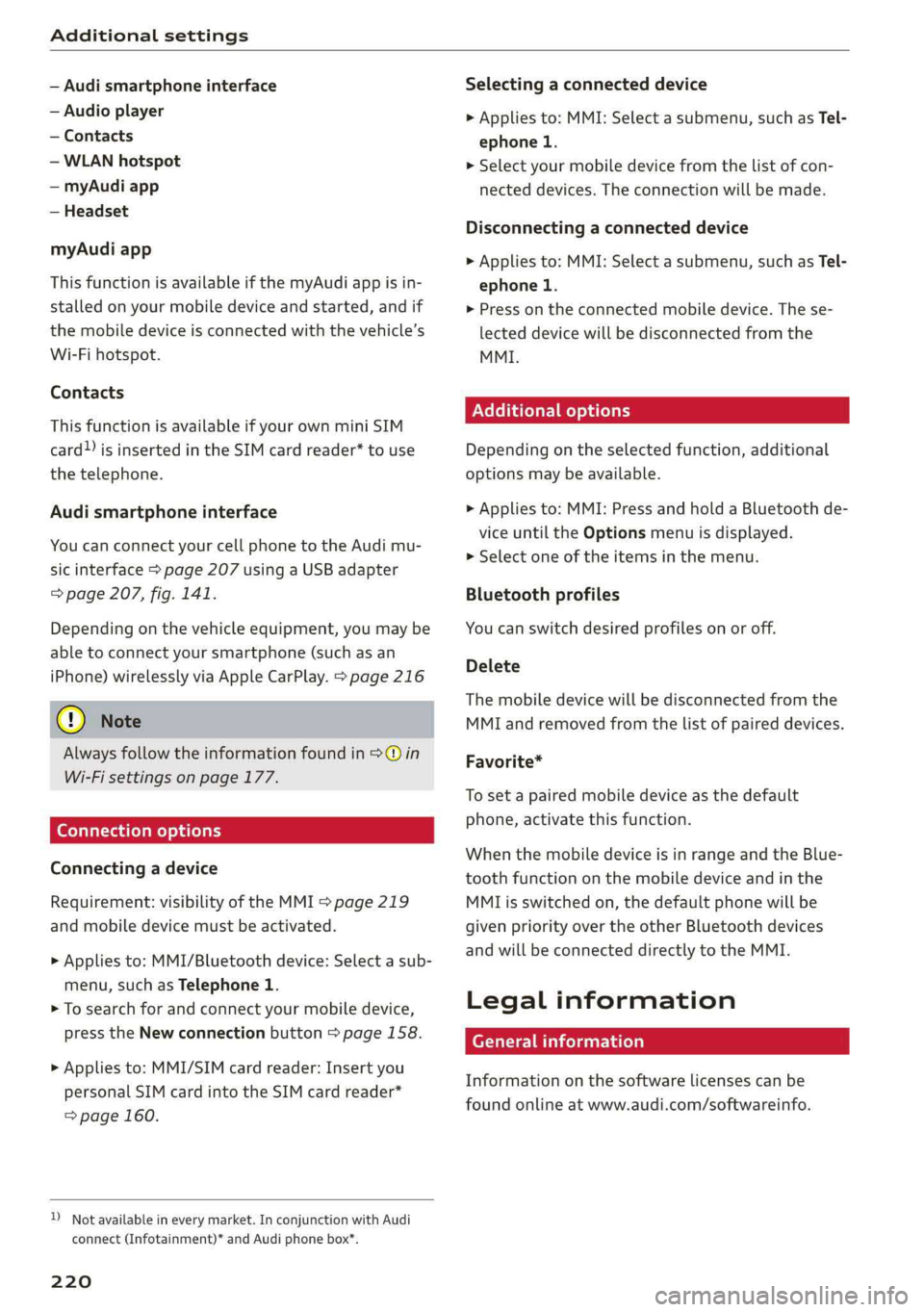 AUDI A7 2019  Owners Manual 