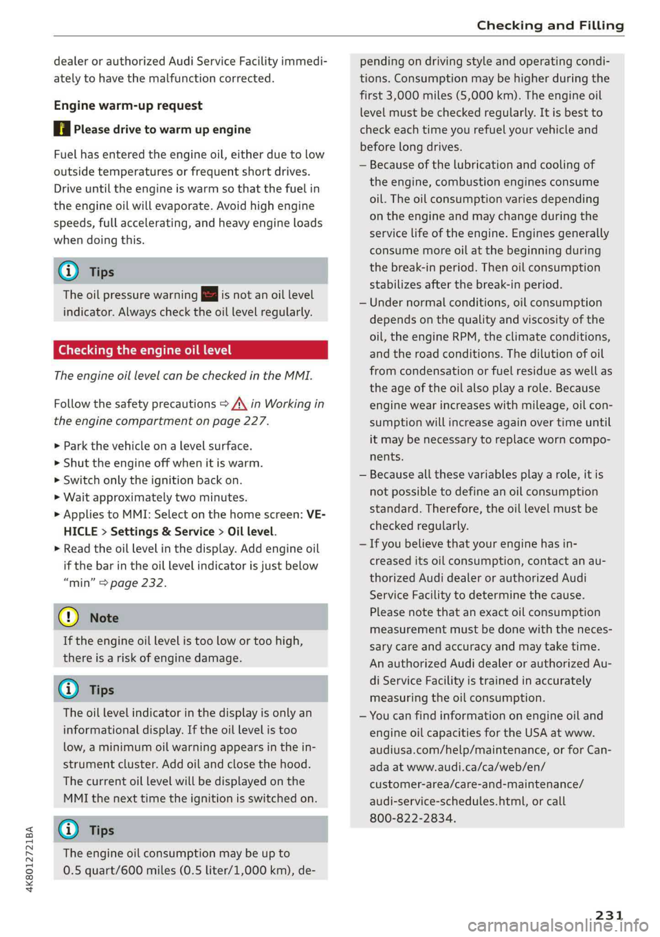 AUDI A7 2019  Owners Manual 