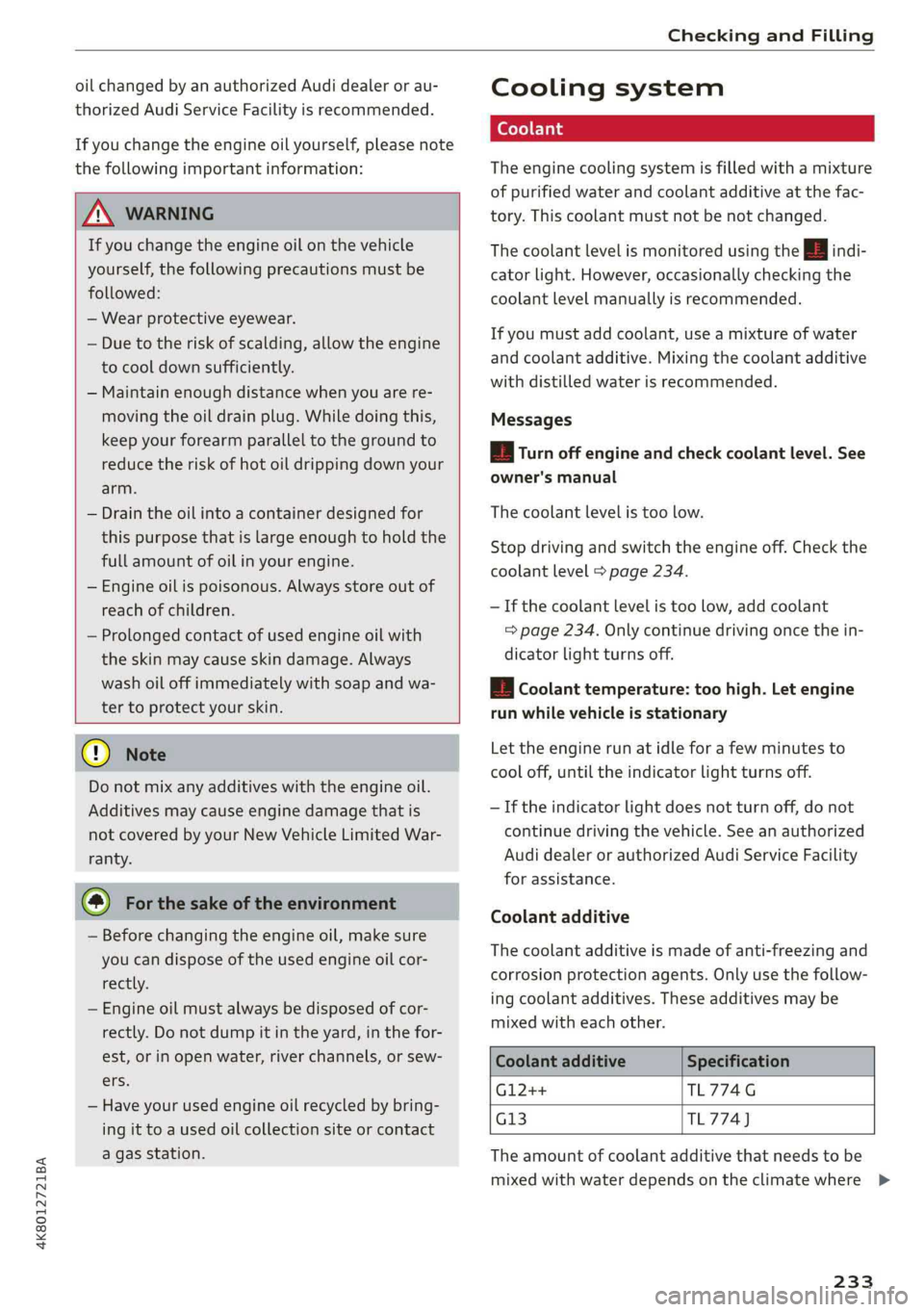 AUDI A7 2019  Owners Manual 