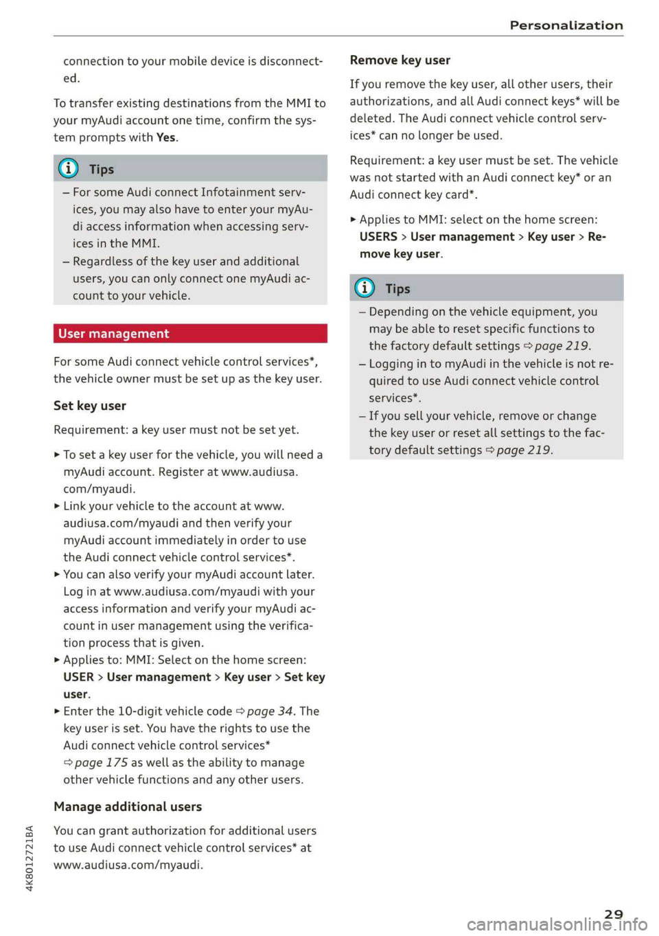 AUDI A7 2019  Owners Manual 
