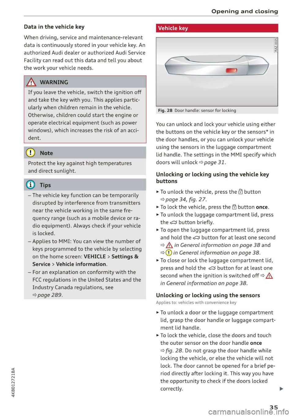 AUDI A7 2019  Owners Manual 