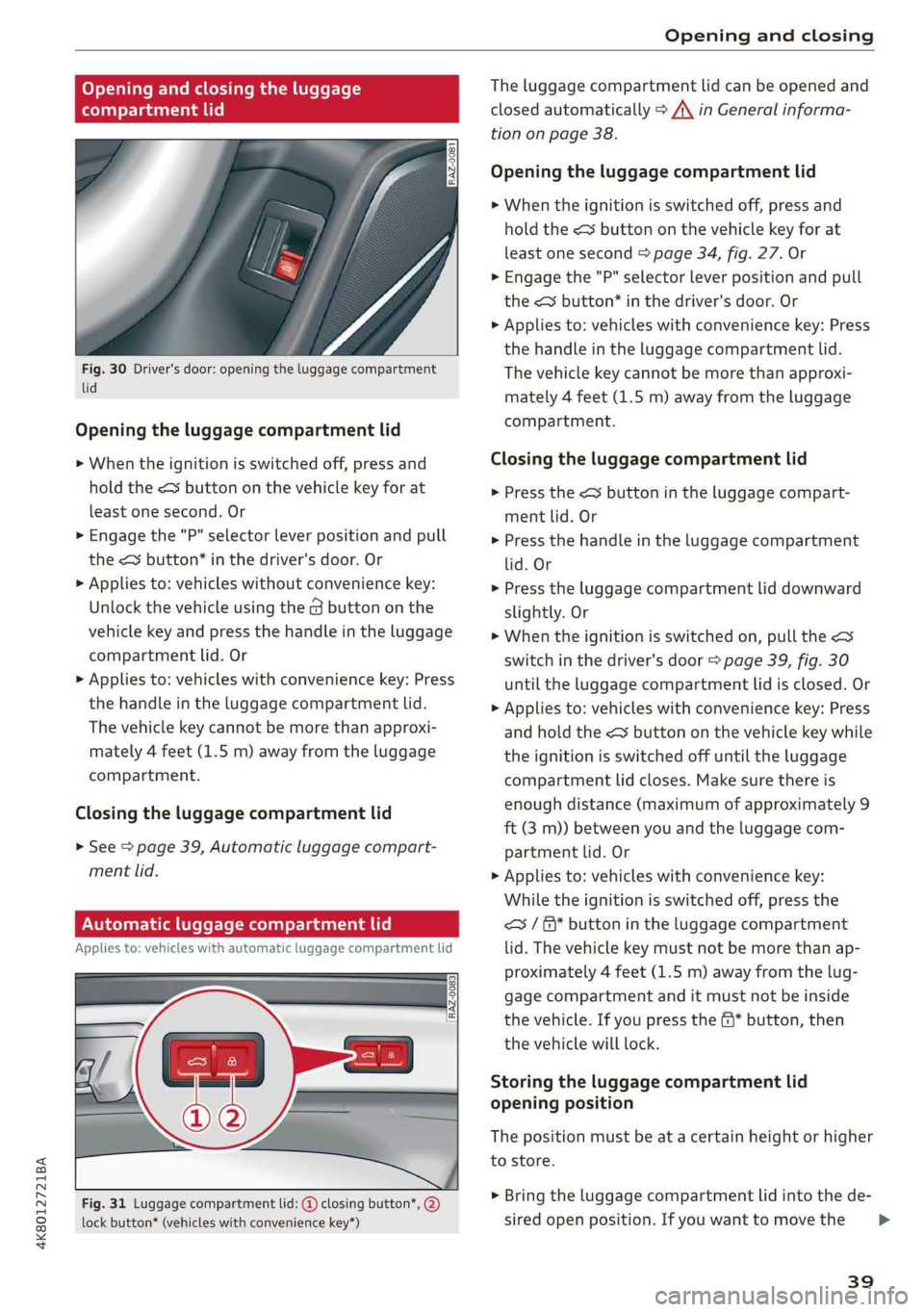 AUDI A7 2019  Owners Manual 