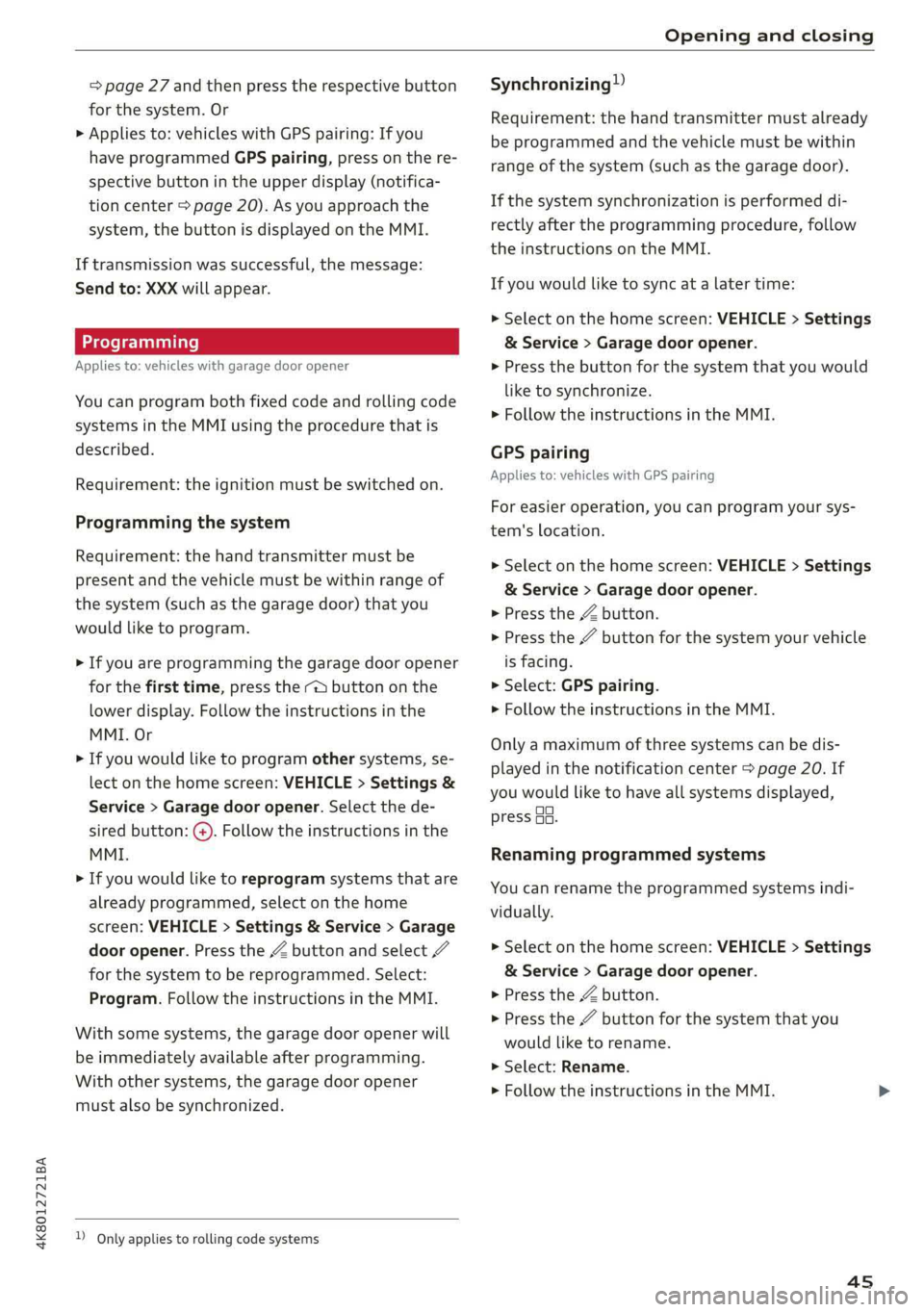 AUDI A7 2019  Owners Manual 
