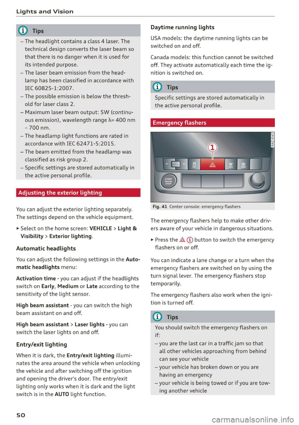 AUDI A7 2019  Owners Manual 