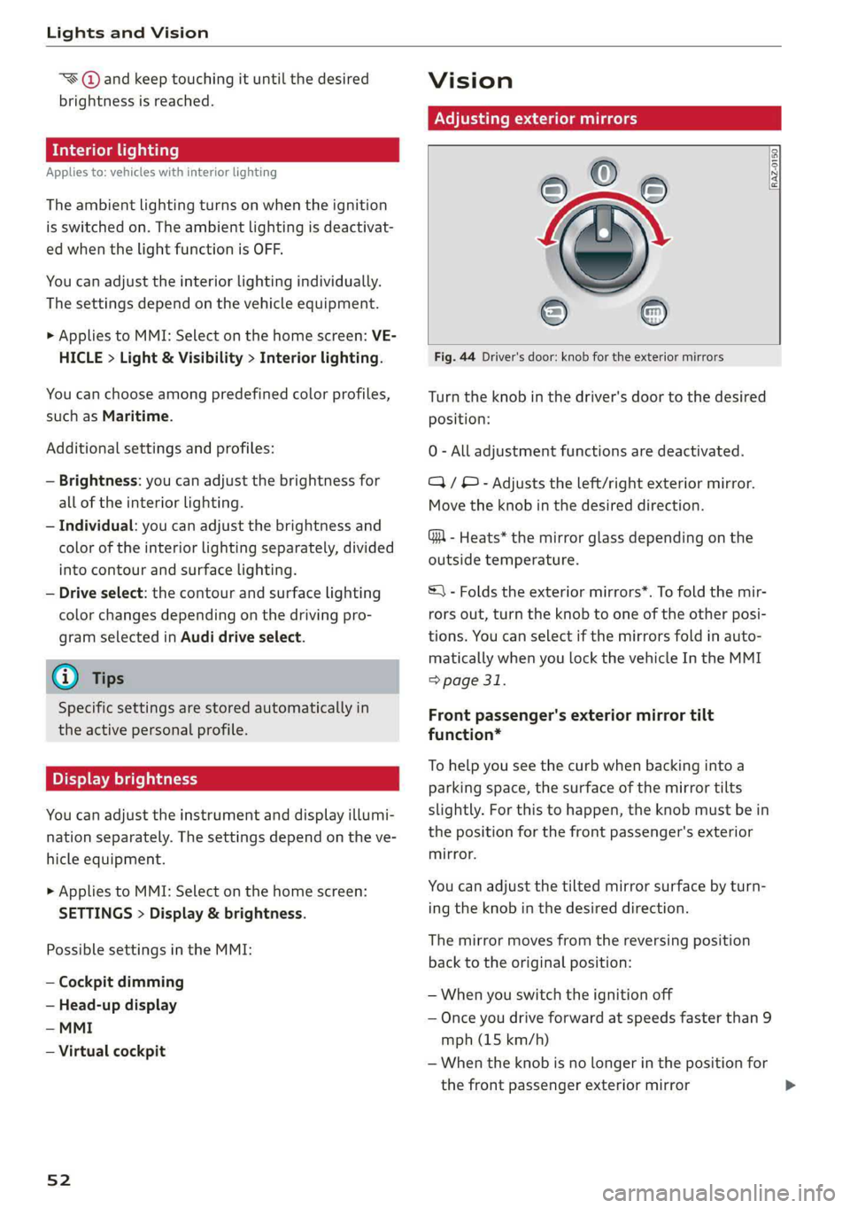 AUDI A7 2019  Owners Manual 