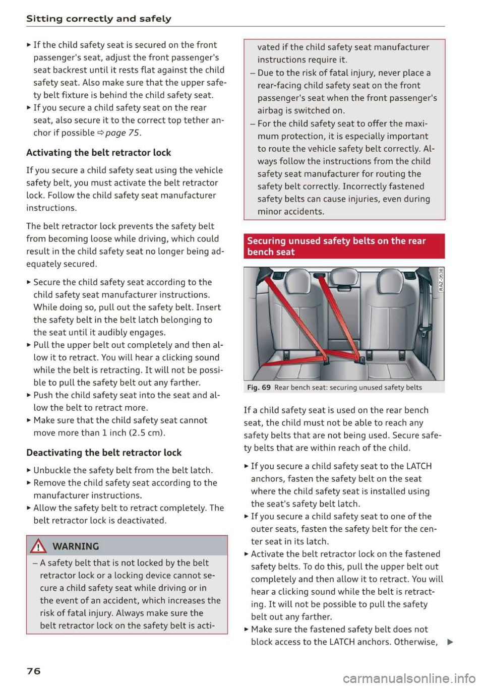 AUDI A7 2019  Owners Manual 