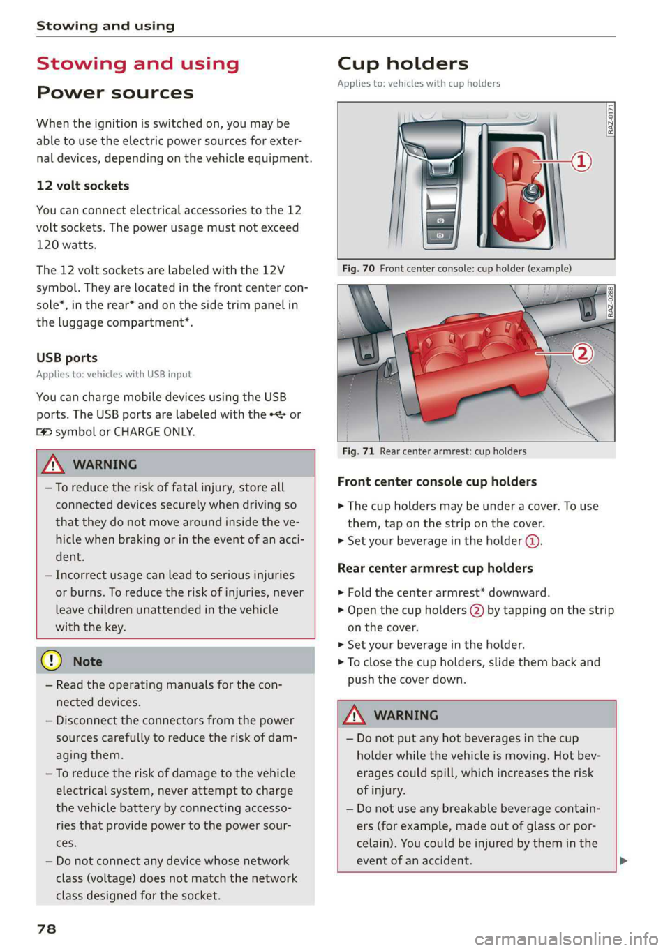 AUDI A7 2019  Owners Manual 