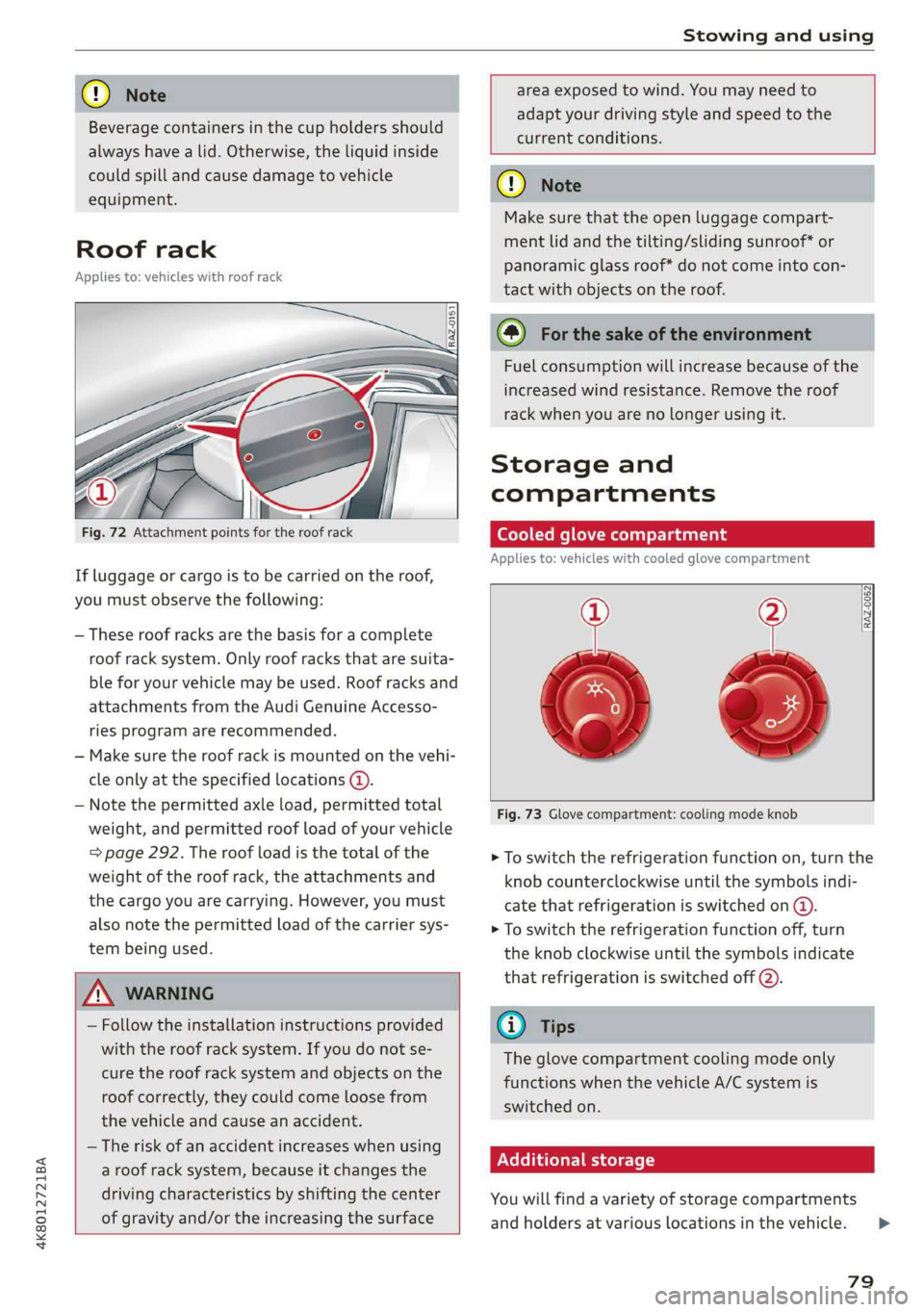 AUDI A7 2019  Owners Manual 