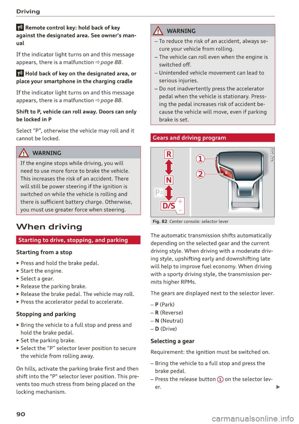 AUDI A7 2019  Owners Manual 