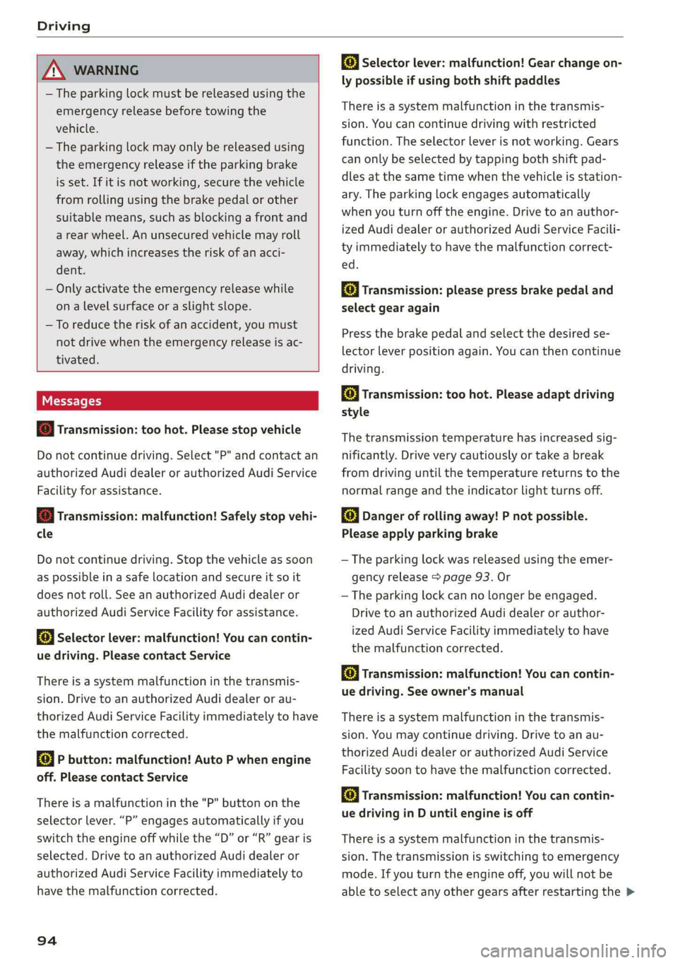 AUDI A7 2019  Owners Manual 