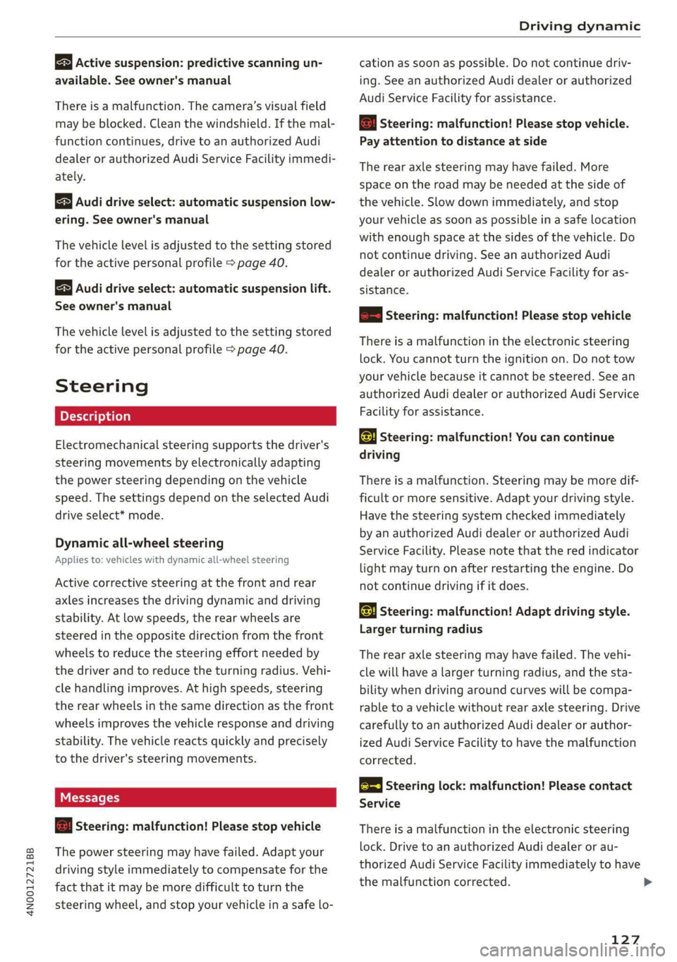AUDI A8 2019  Owners Manual 