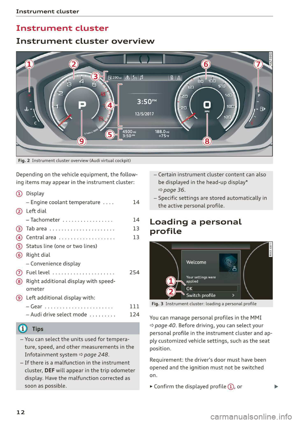 AUDI A8 2019  Owners Manual 