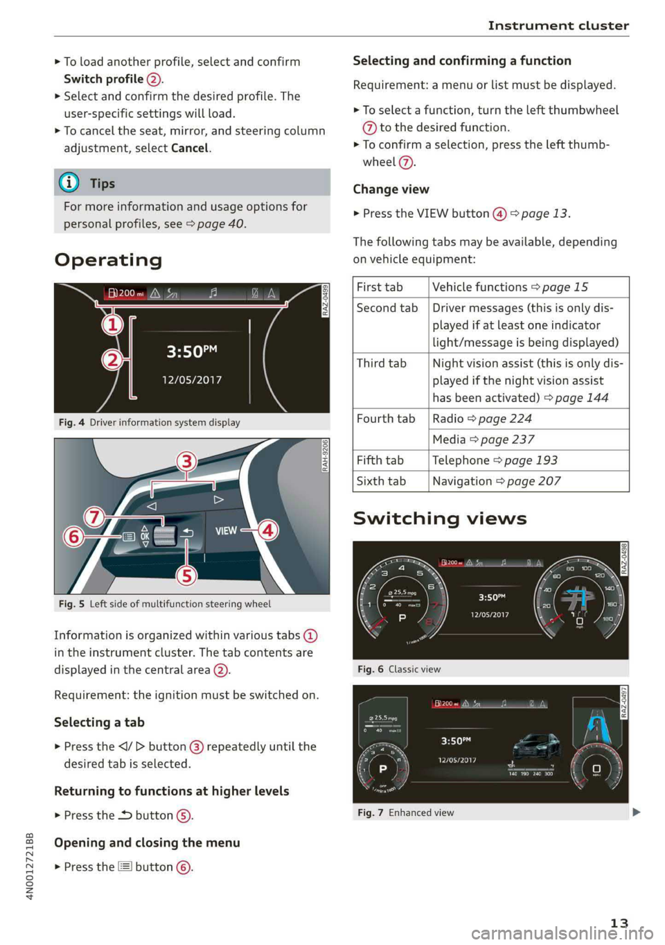 AUDI A8 2019  Owners Manual 