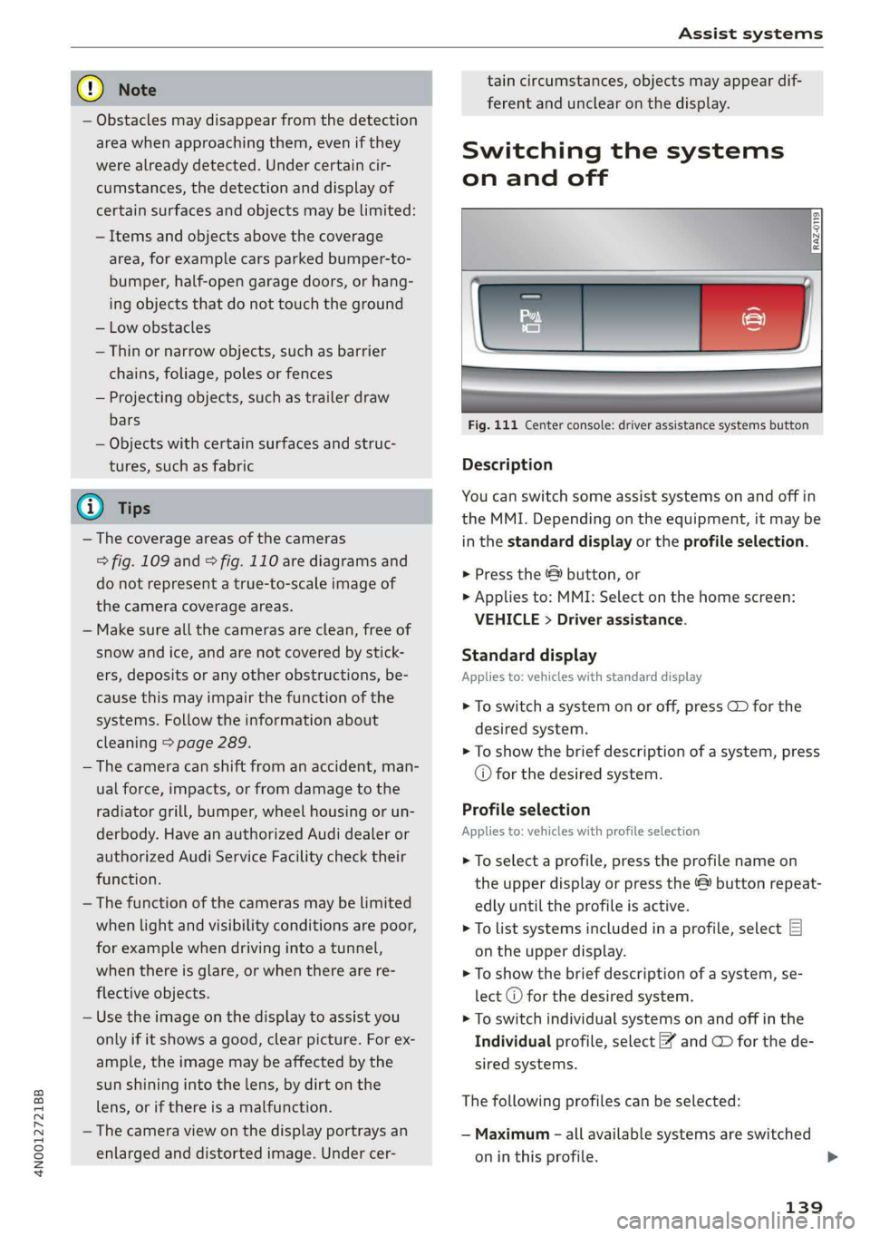 AUDI A8 2019  Owners Manual 