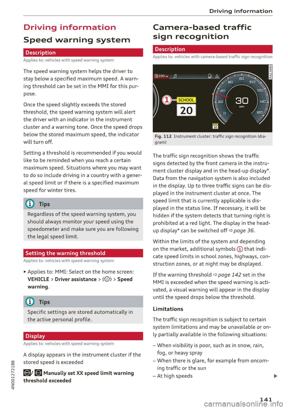 AUDI A8 2019  Owners Manual 