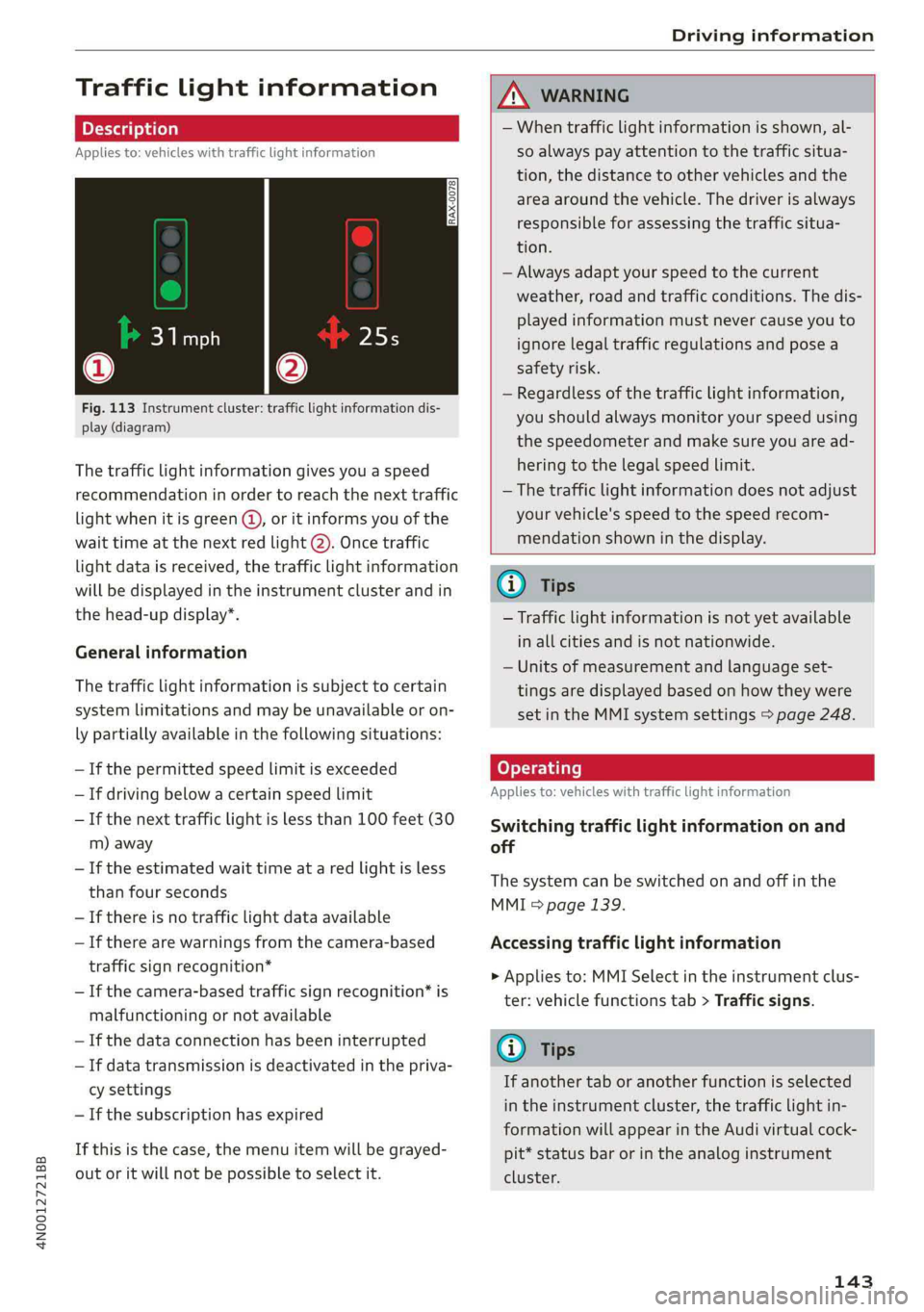 AUDI A8 2019  Owners Manual 