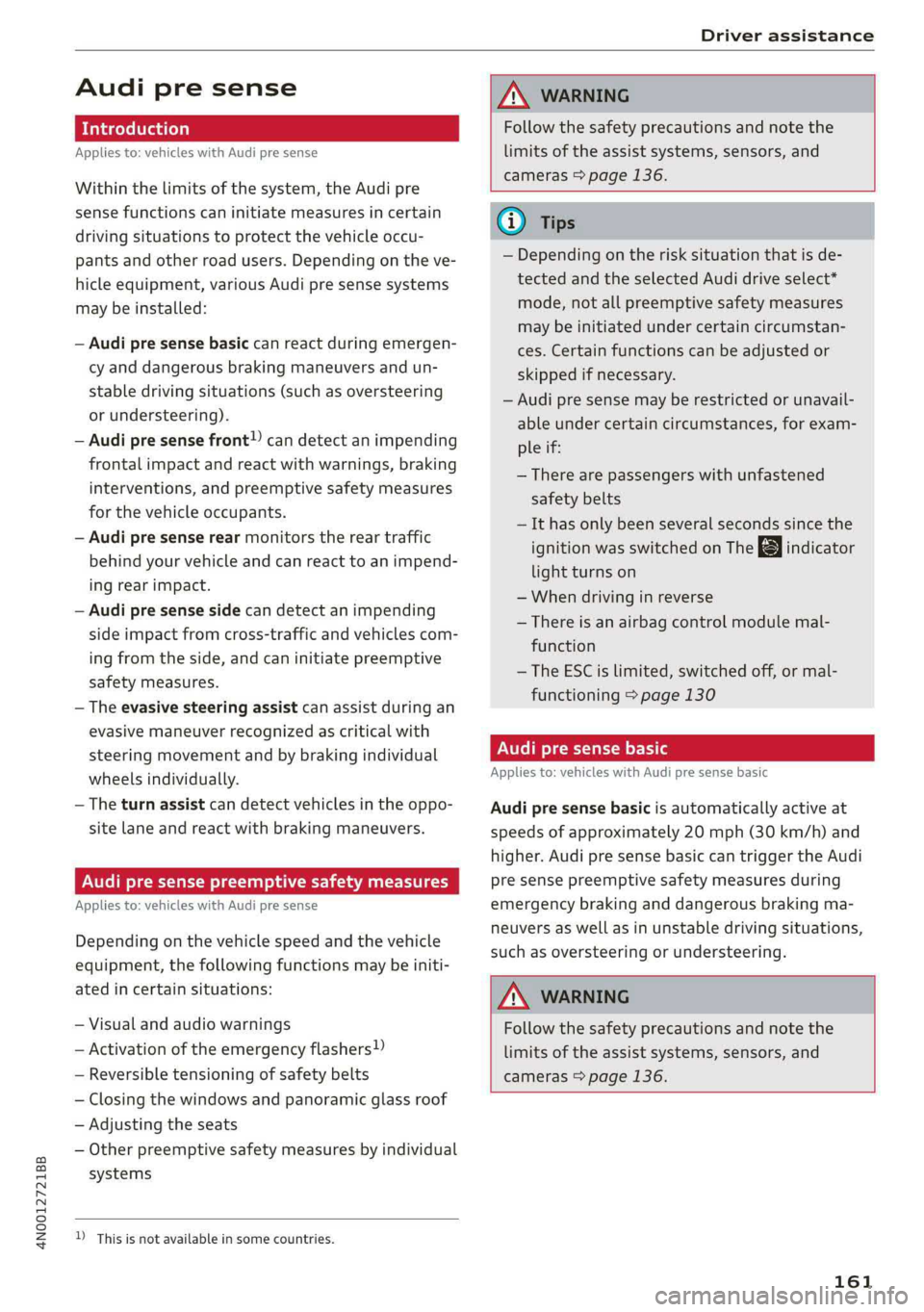 AUDI A8 2019  Owners Manual 