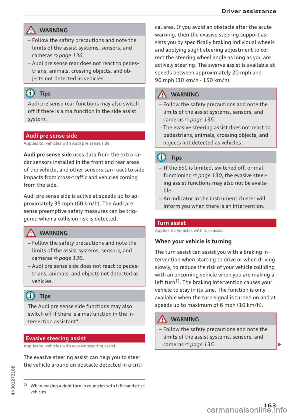 AUDI A8 2019  Owners Manual 