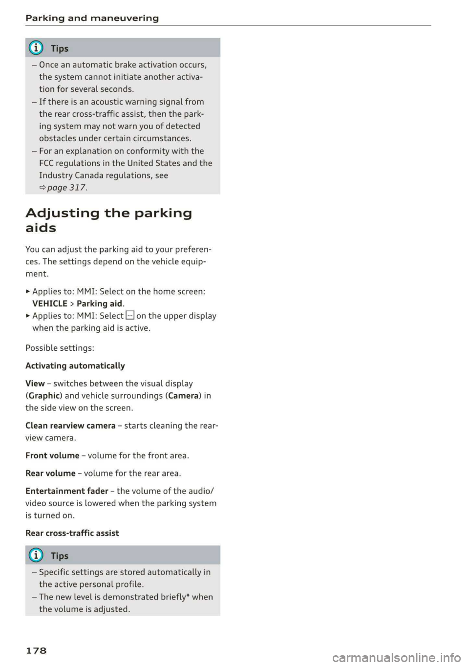 AUDI A8 2019  Owners Manual 