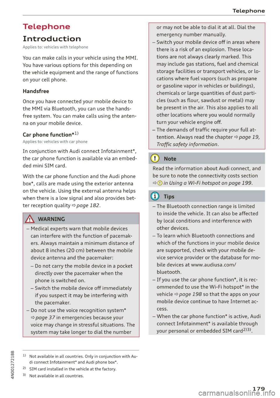 AUDI A8 2019  Owners Manual 