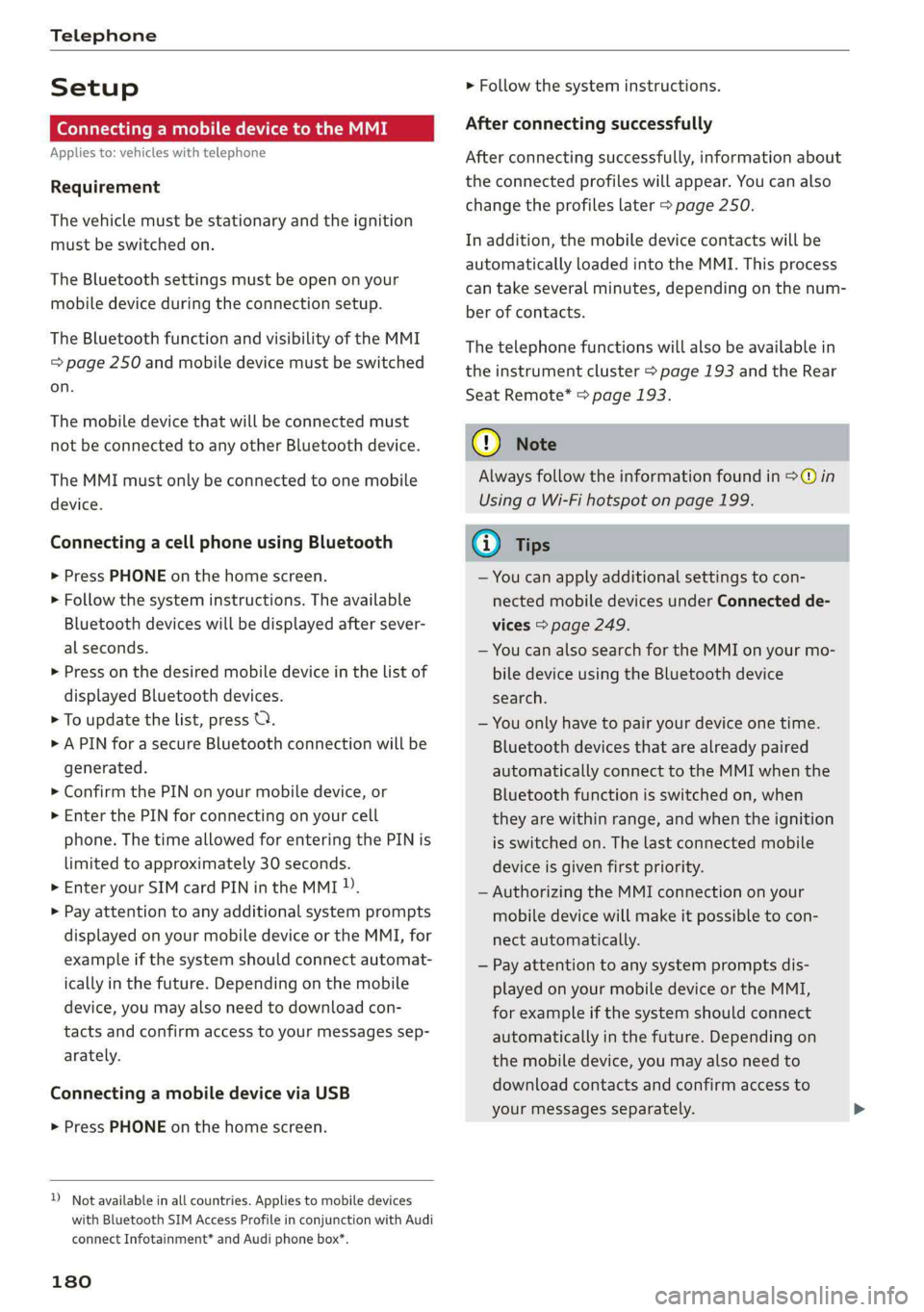 AUDI A8 2019  Owners Manual 