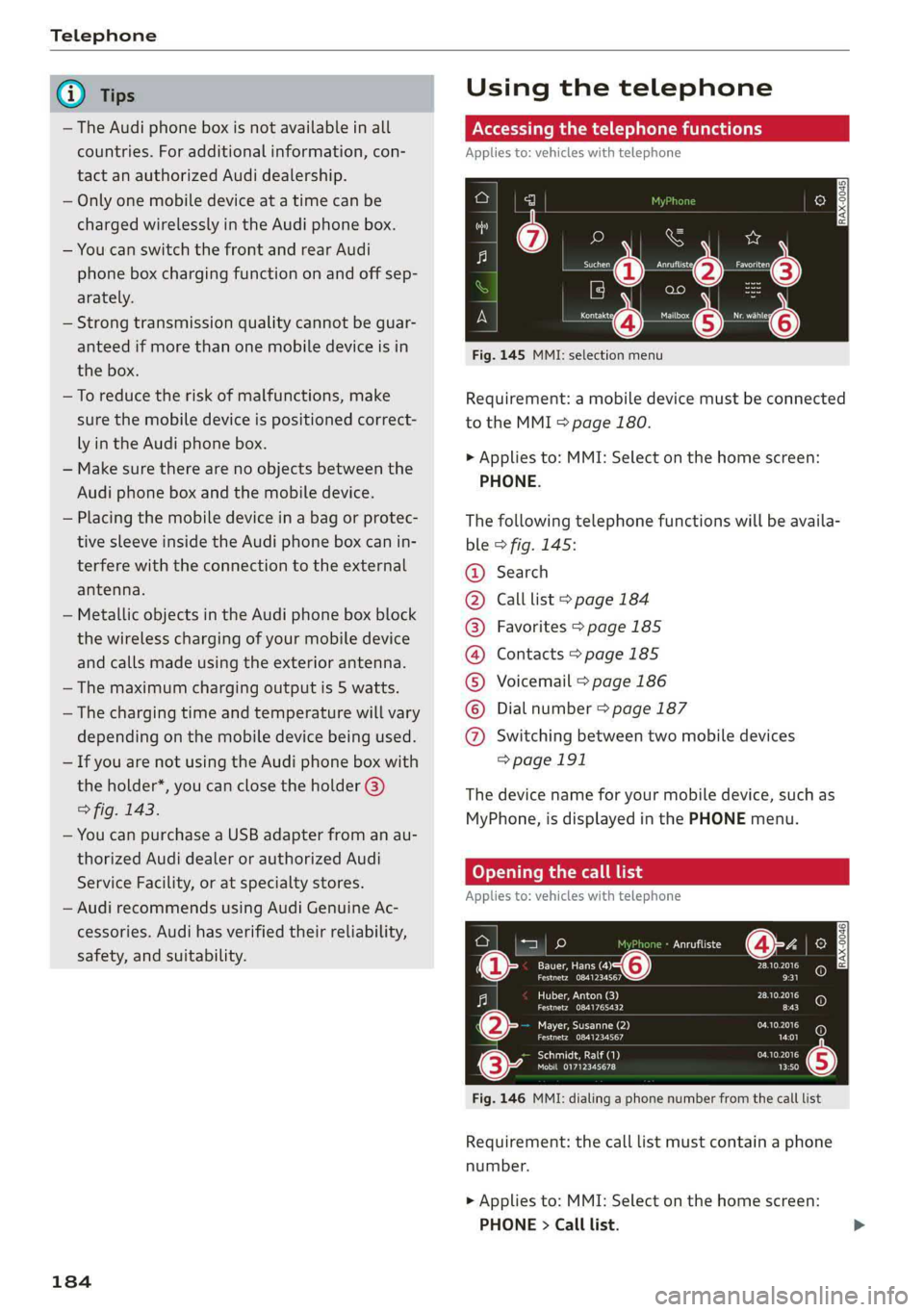 AUDI A8 2019  Owners Manual 