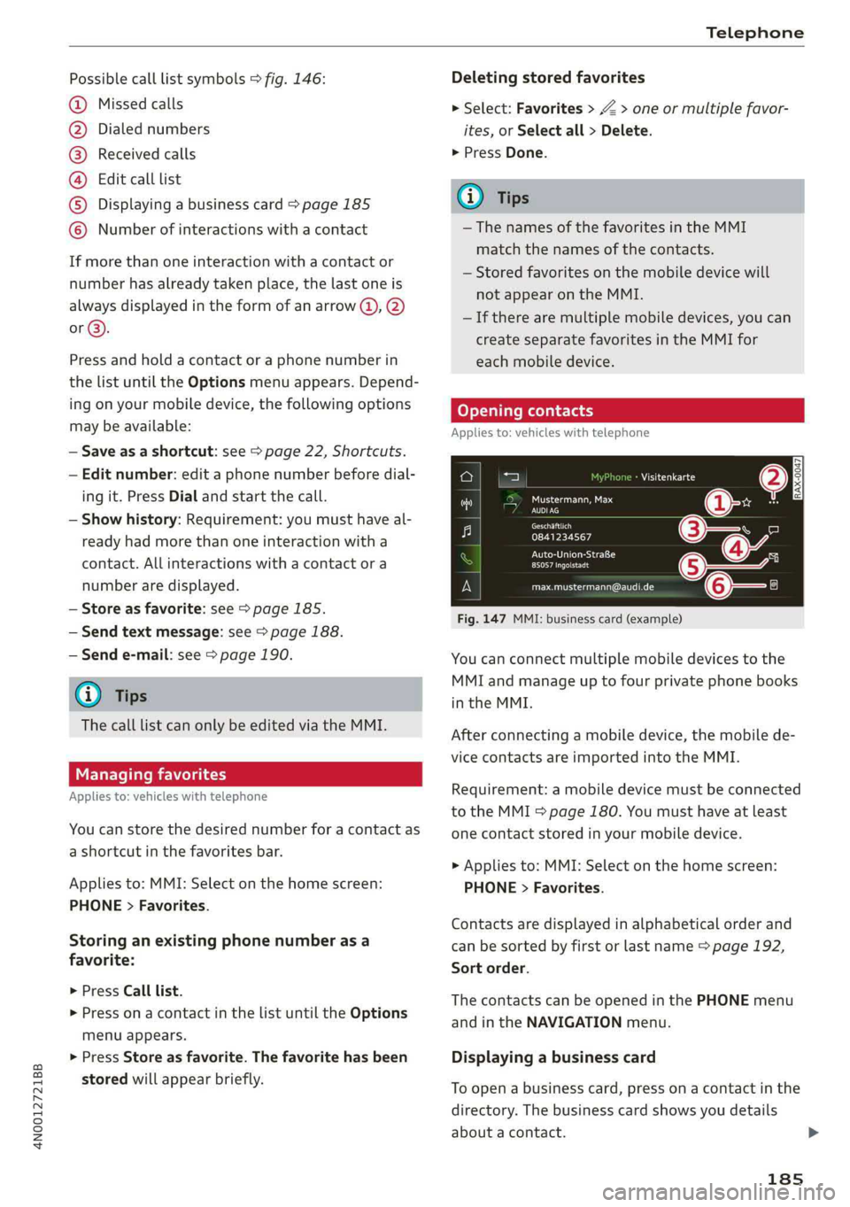 AUDI A8 2019  Owners Manual 