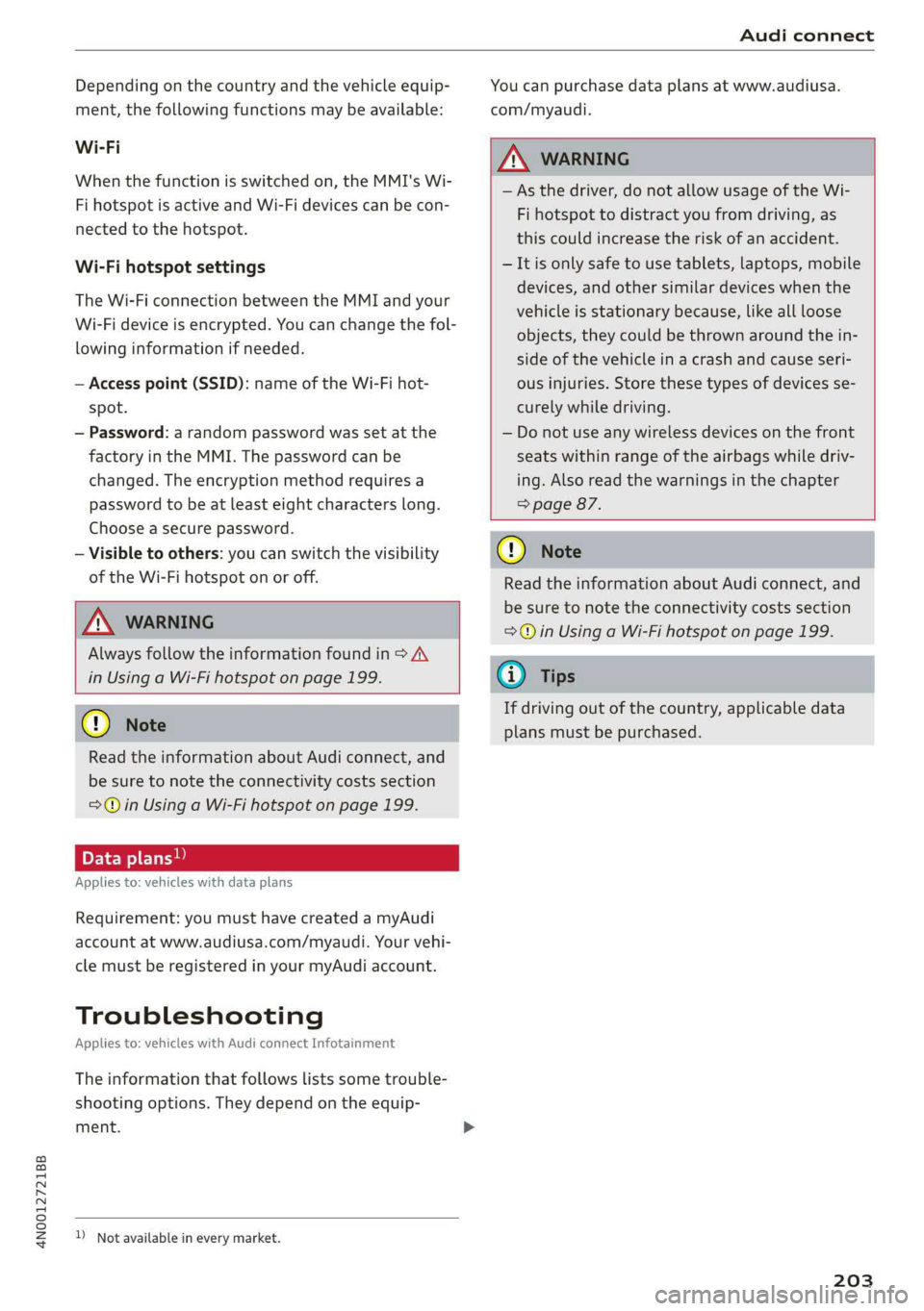 AUDI A8 2019  Owners Manual 