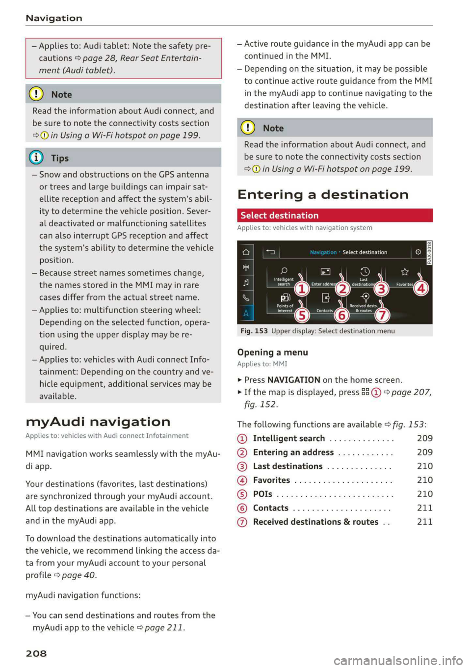 AUDI A8 2019  Owners Manual 