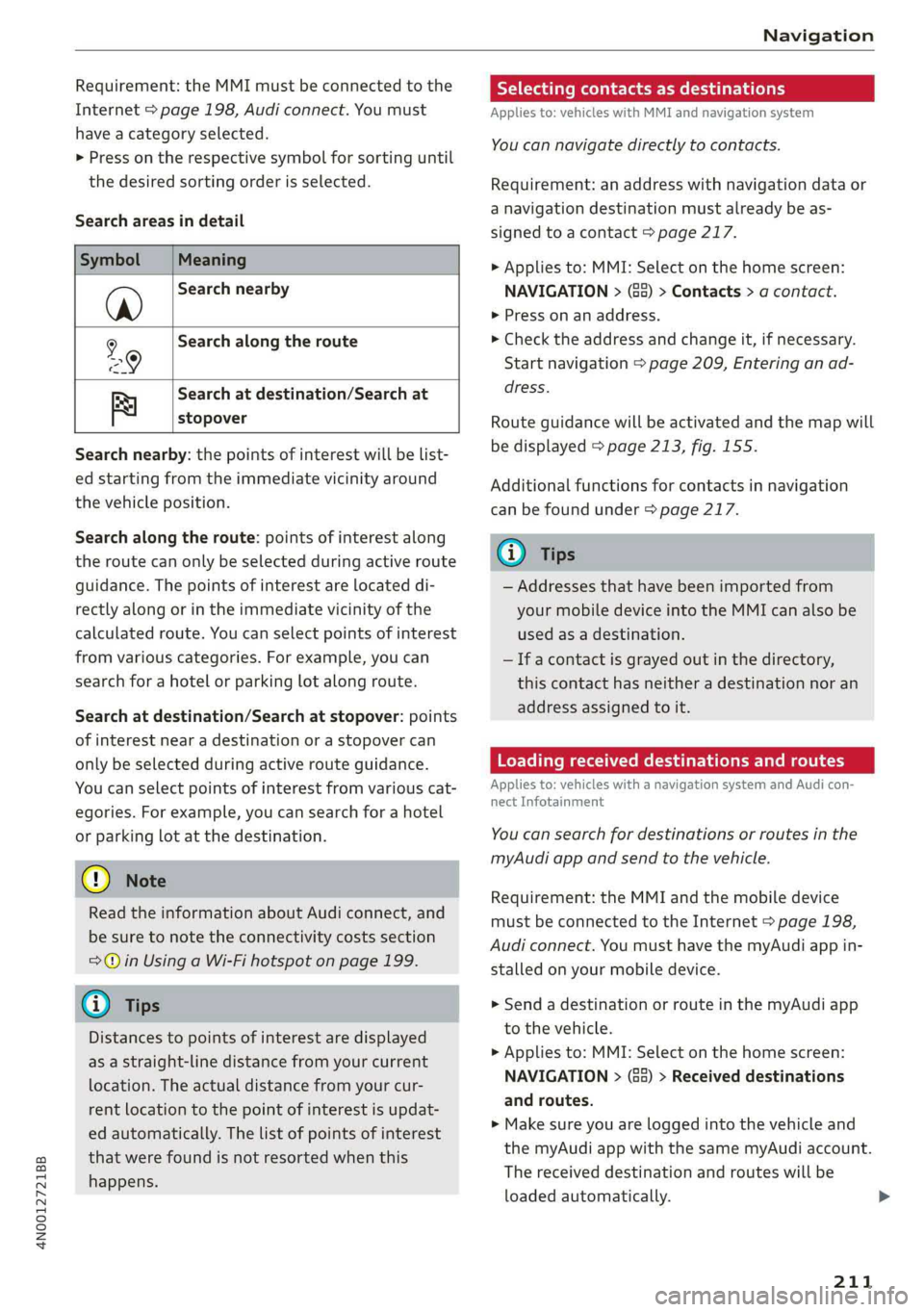 AUDI A8 2019  Owners Manual 