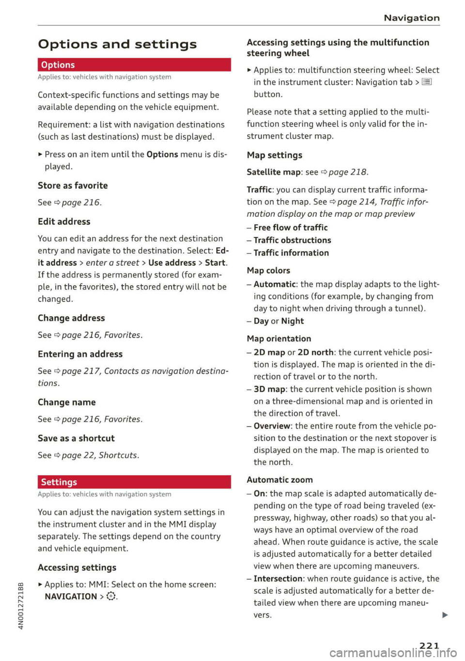 AUDI A8 2019  Owners Manual 