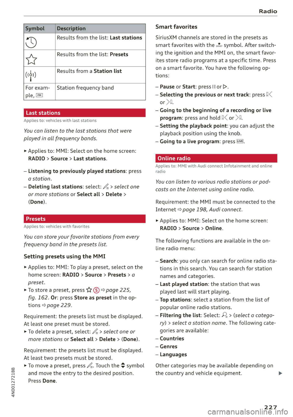 AUDI A8 2019  Owners Manual 