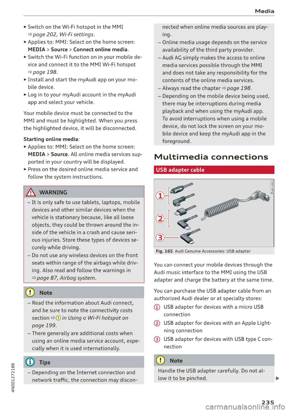 AUDI A8 2019  Owners Manual 