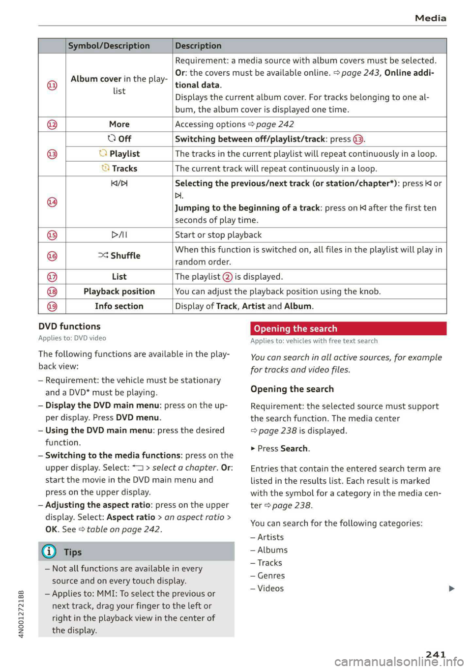 AUDI A8 2019  Owners Manual 