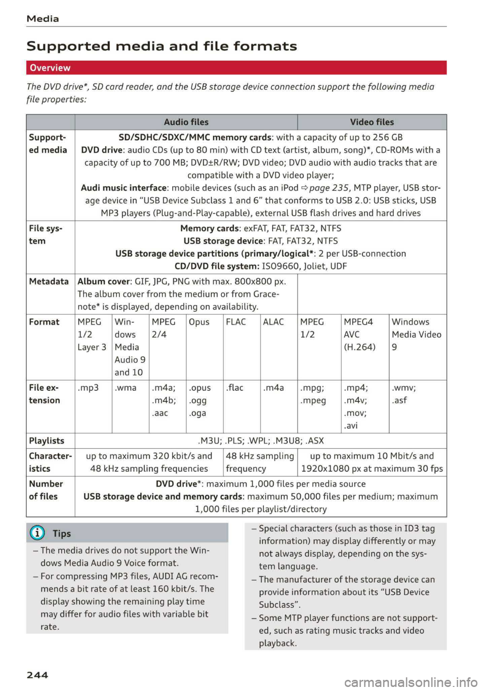 AUDI A8 2019  Owners Manual 