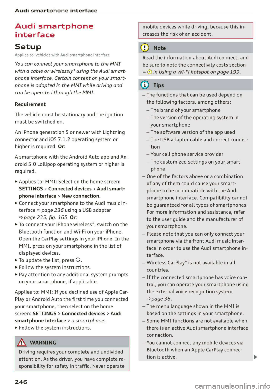 AUDI A8 2019  Owners Manual 