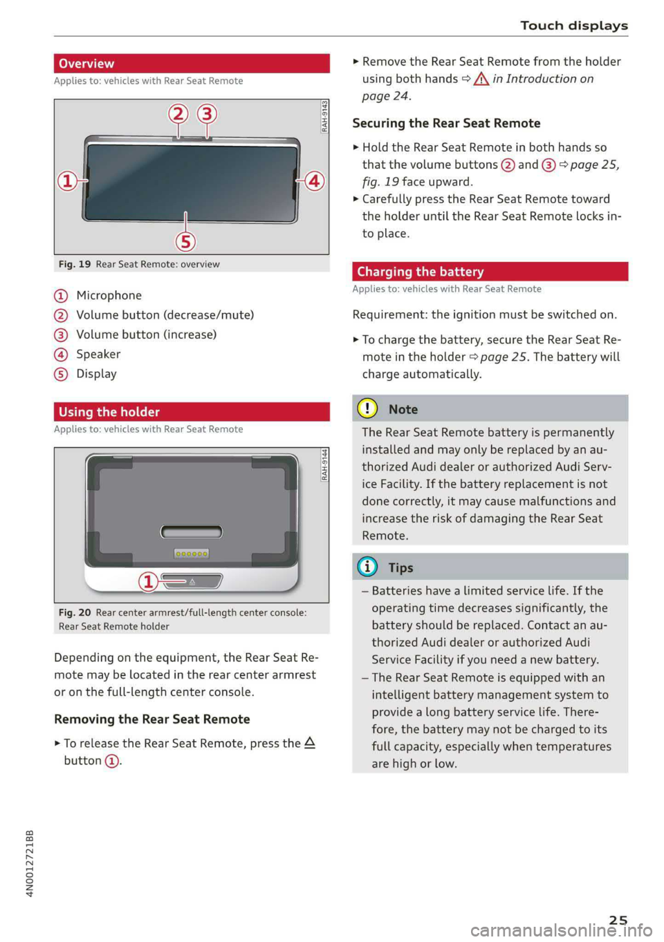 AUDI A8 2019  Owners Manual 