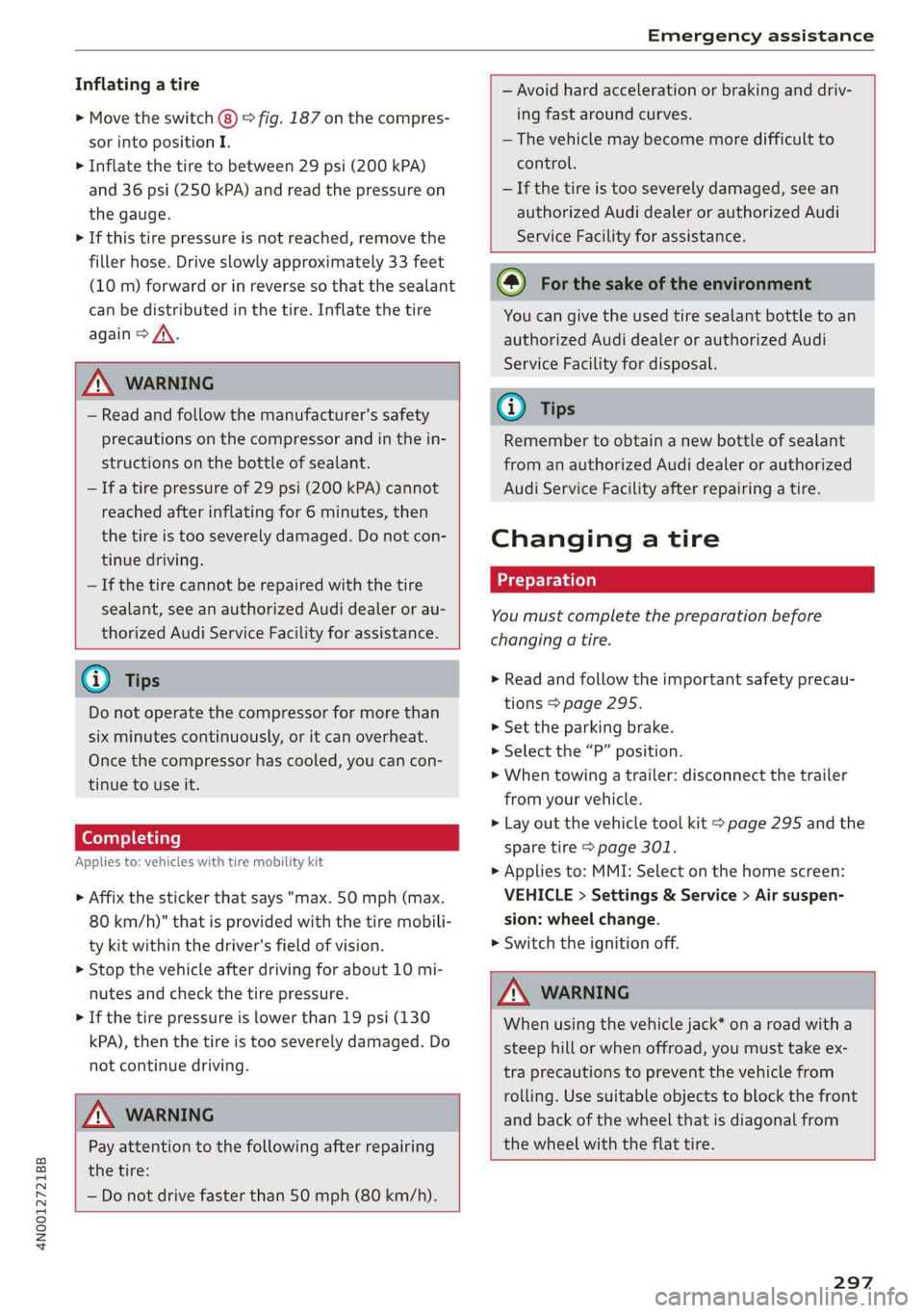 AUDI A8 2019  Owners Manual 
