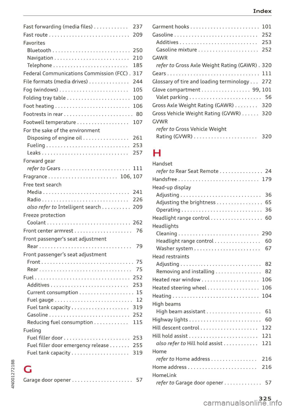 AUDI A8 2019  Owners Manual 
