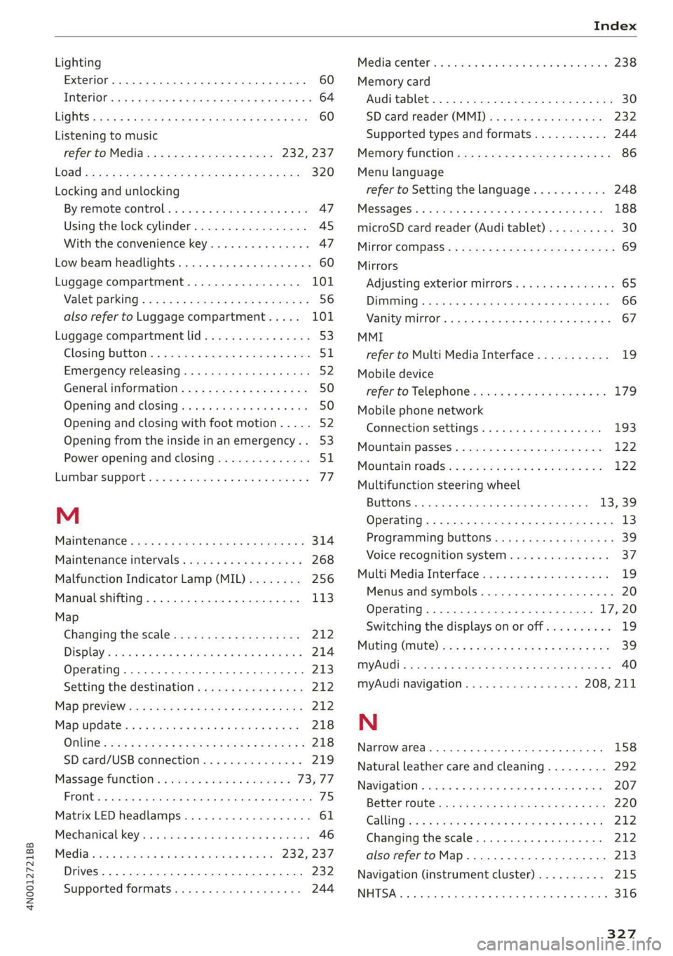 AUDI A8 2019  Owners Manual 