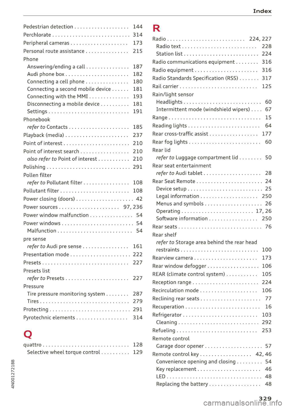AUDI A8 2019  Owners Manual 