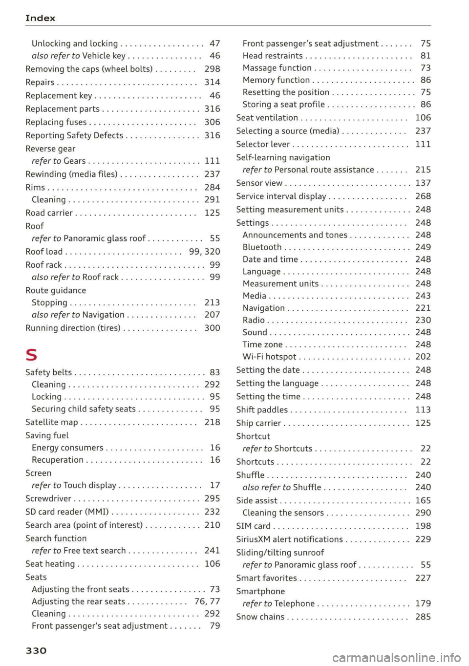 AUDI A8 2019  Owners Manual 