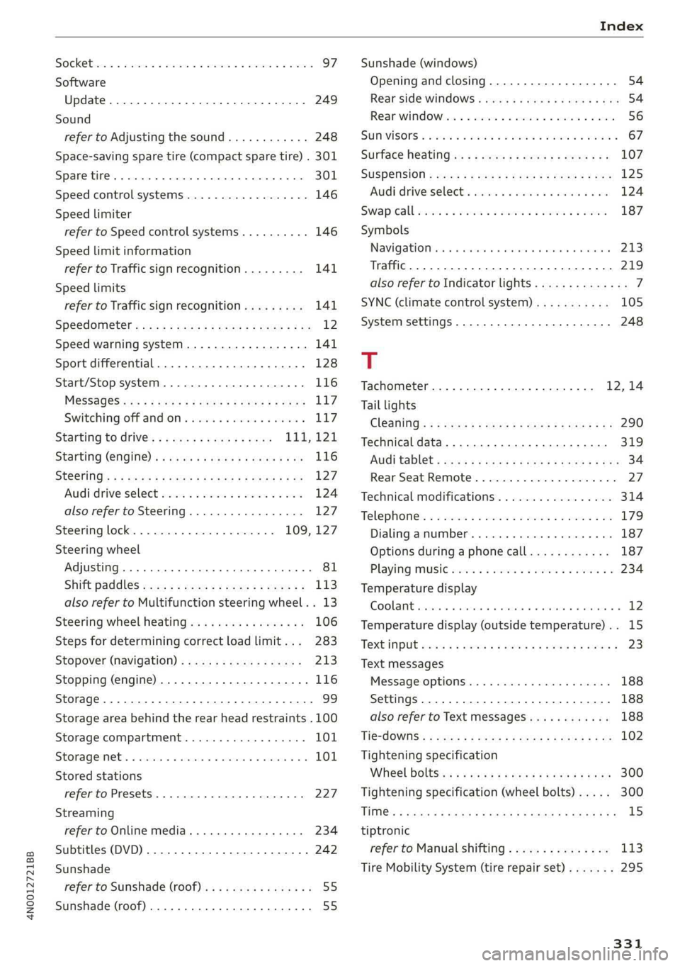 AUDI A8 2019  Owners Manual 