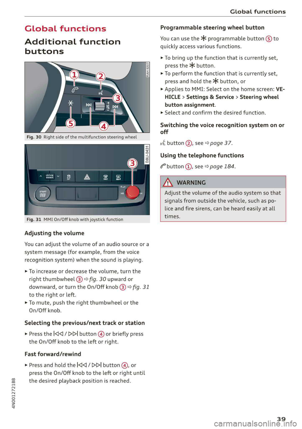 AUDI A8 2019  Owners Manual 