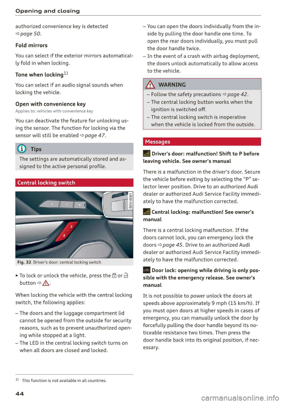 AUDI A8 2019  Owners Manual 